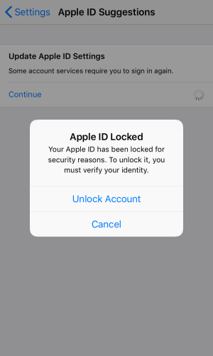 apple ID locked